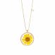 Dried Blossom necklace POUPADOU, front view