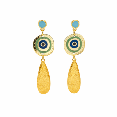 Mati Plexiglass Earrings POUPADOU, front view