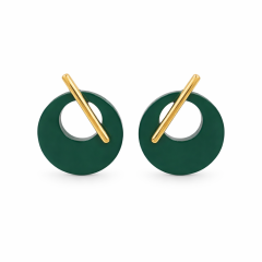 Boucles d'oreilles Kythnos POUPADOU, vues de face