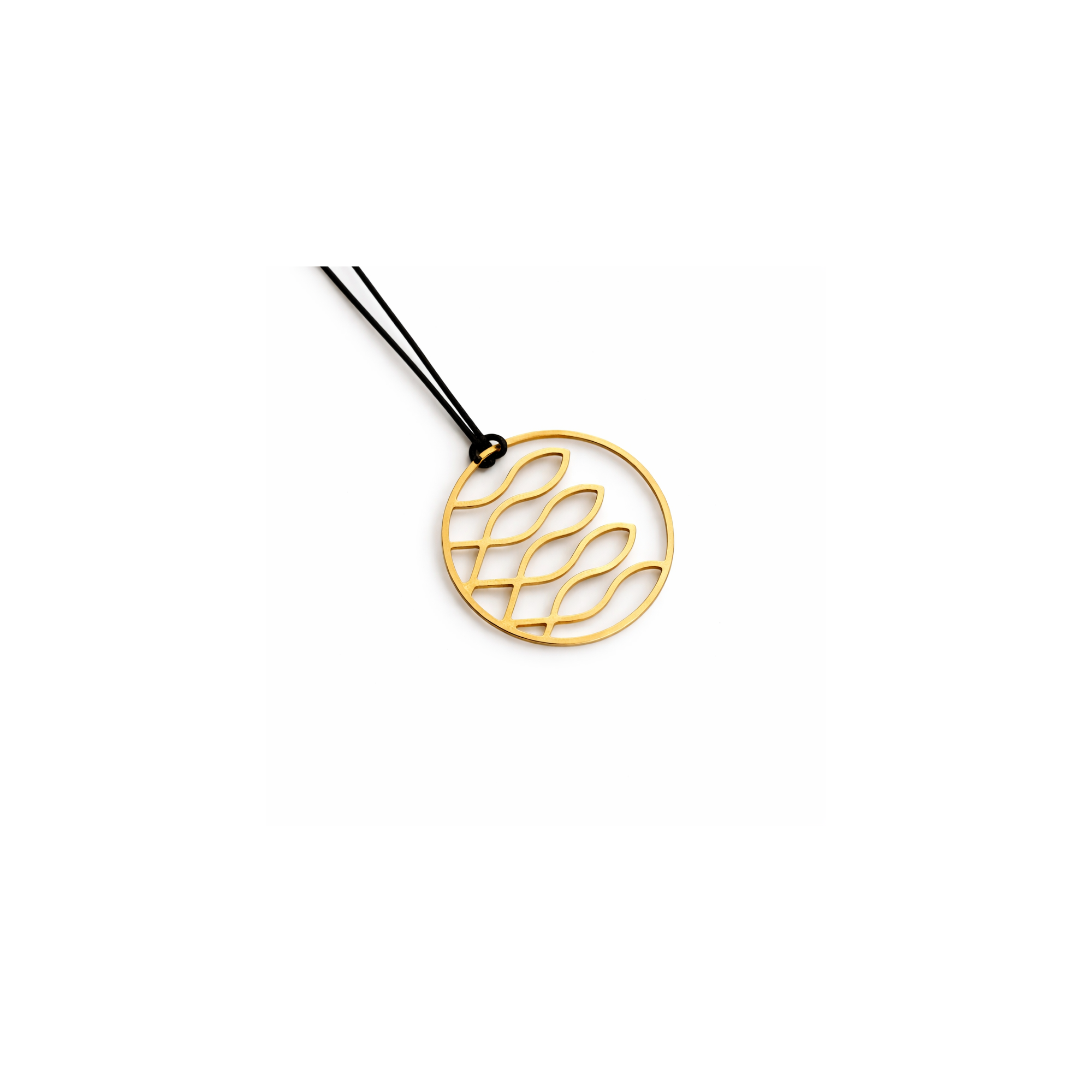 Pendentif plaqué or 18k - Fish Flow A FUTURE PERFECT, vu de face
