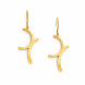 Boucles d'oreilles pendantes - Curves A FUTURE PERFECT, vues de face