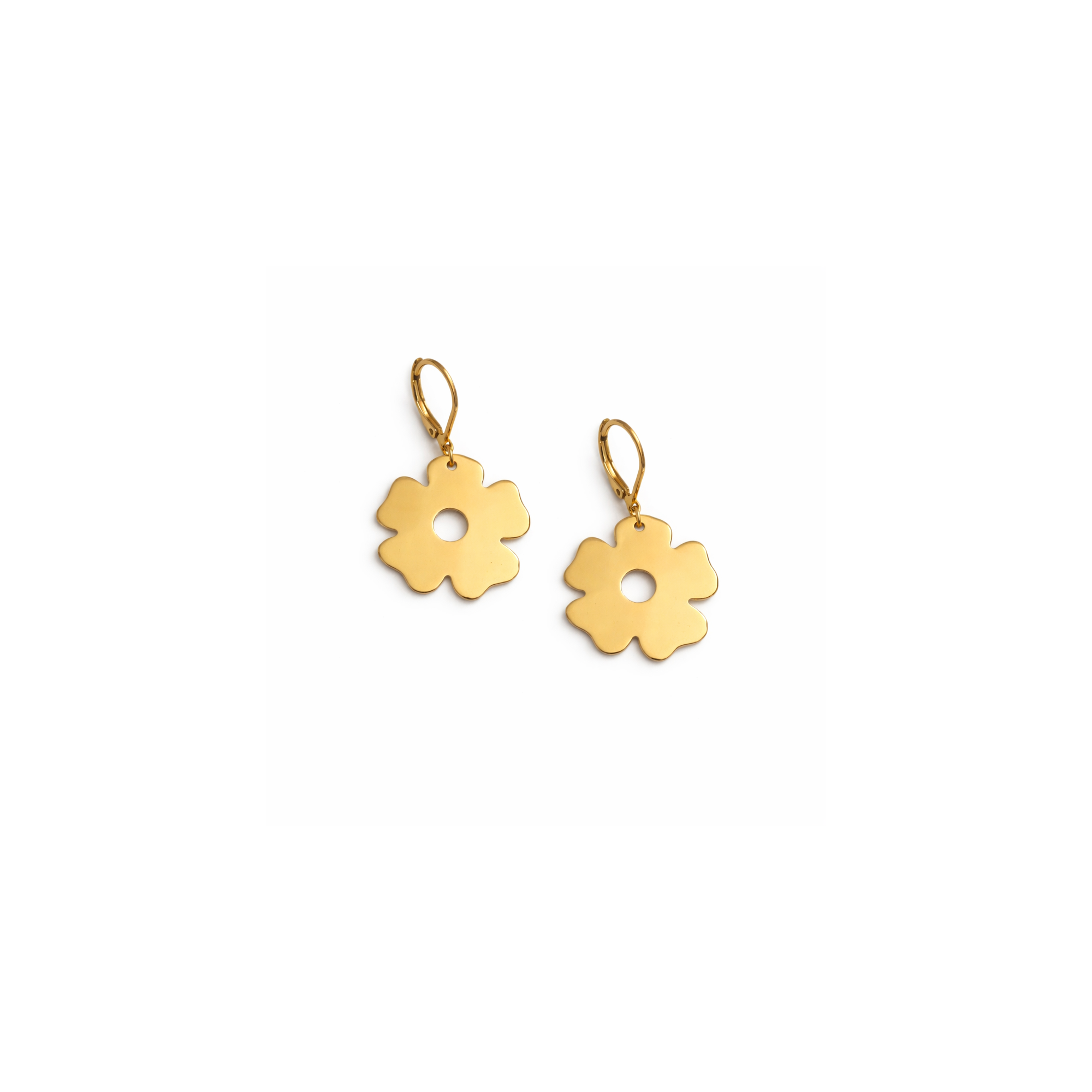 Pendant Earrings - Flower Petals A FUTURE PERFECT, top view