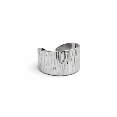 Bague Argento art POUPADOU, vu de face