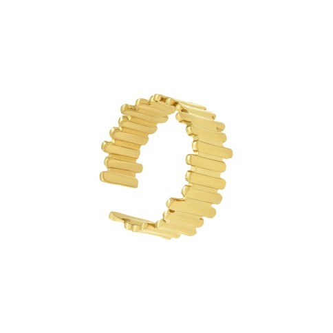 Kyma ring gold plated POUPADOU, front view