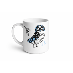 Mug Greek Owl Colour AHGB, front view