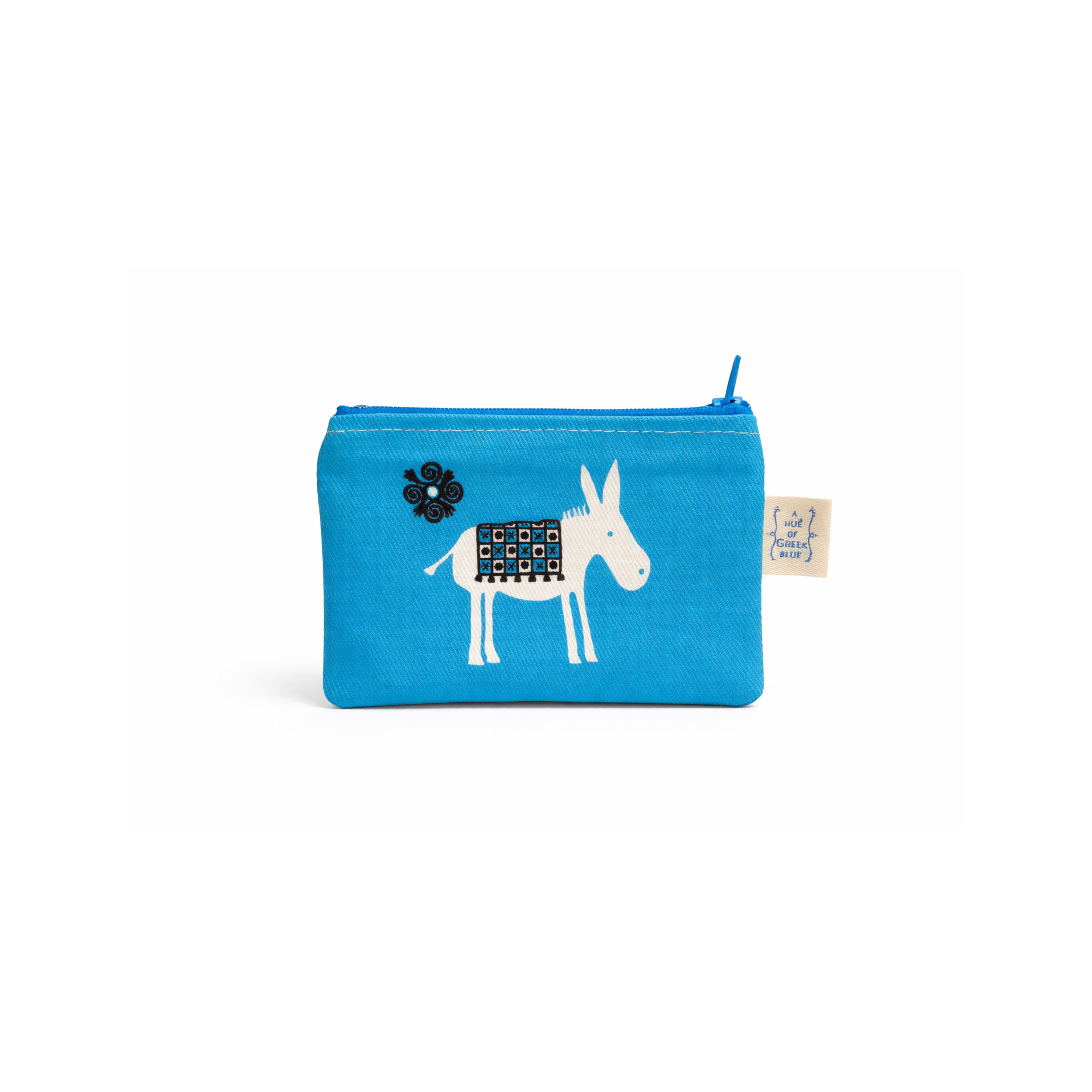 Porte-monnaie Blue Donkey AHGB côté 1, vu de haut