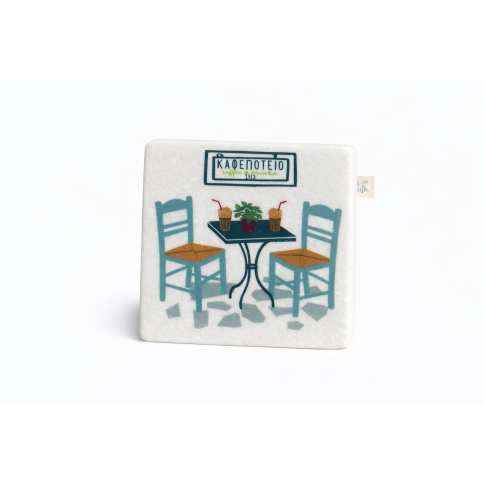 Marble coasters Frappé AHB, front view