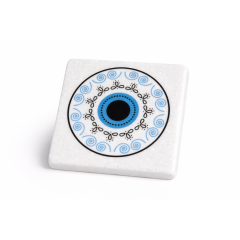 Marble coasters Dainty blue eye AHB, front view
