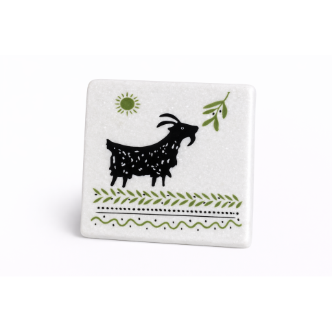 Dessous de verre en marbre Goat and Olive AHGB, vu de face