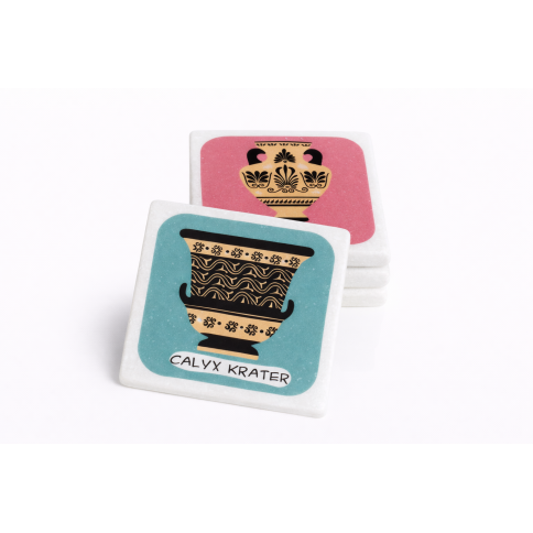 Μαρμάρινα σουβέρ Calyx Crater AHGB μπροστινή όψη