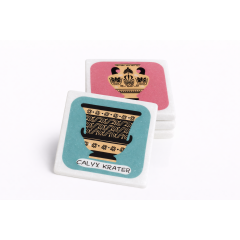 Μαρμάρινα σουβέρ Calyx Crater AHGB μπροστινή όψη