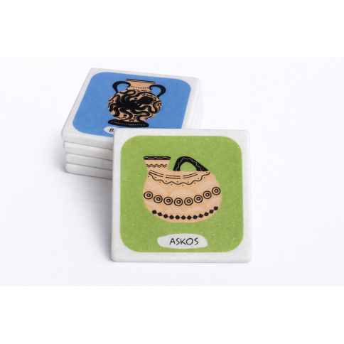 Dessous de verre en marbre Askos AHGB vu de face