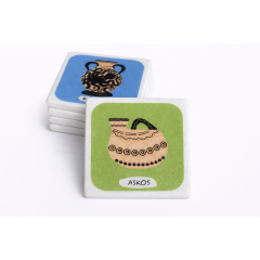 Marble coasters Askos AHB, front view