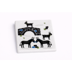 Μαρμάρινα σουβέρ Bridge AHGB μπροστινή όψη