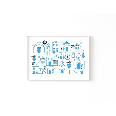 Αφίσα A4 island Life AHGB, μπροστινή όψη