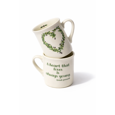 Espresso cup Olive Heart AHGB, front view 1