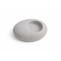 Porte-bougie Galet gris A FUTURE PERFECT, vu de haut