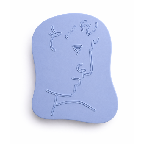 Wall decoration- KALLOS Antinoos Blue A FUTURE PERFECT, front view