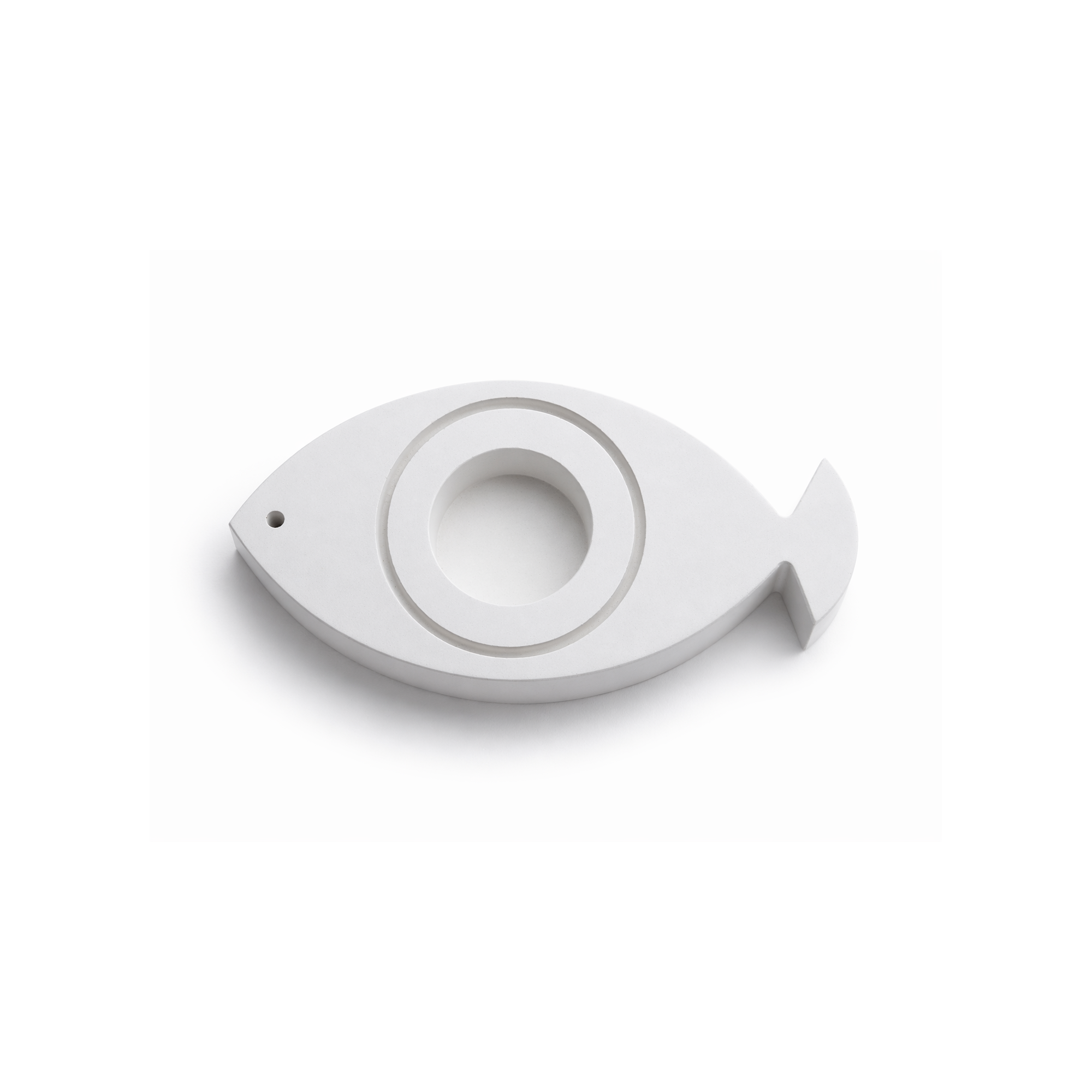 Fish-eye tealight holder white A FUTURE PERFECT, top view