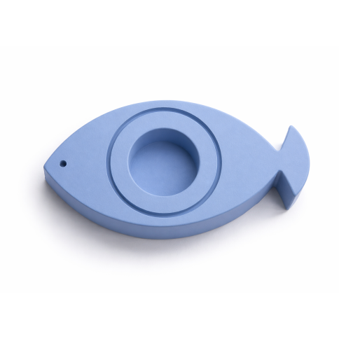 Fish-eye tealight holder blue A FUTURE PERFECT, top view