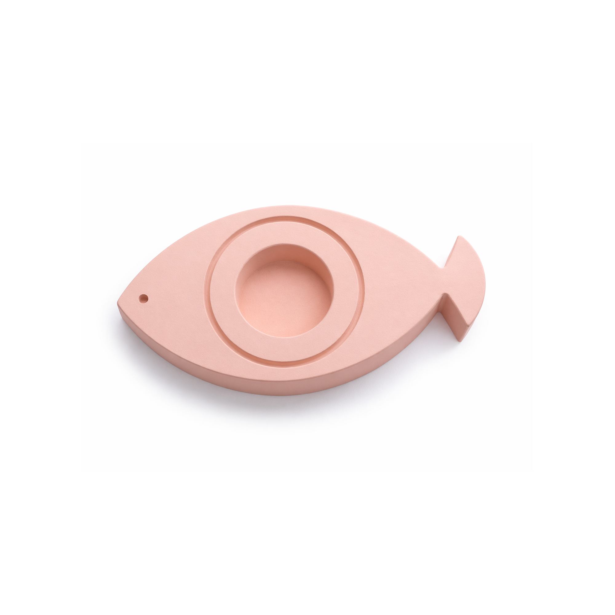 Porte-bougie oeil / poisson rose A FUTURE PERFECT, vu de haut