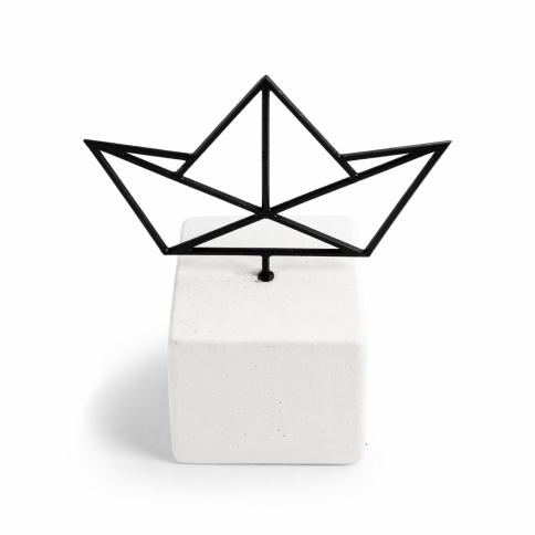 Small Decorative Sculpture Boat AFP, front view