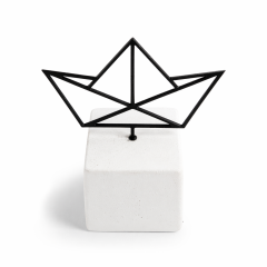 Small Decorative Sculpture Boat AFP, front view