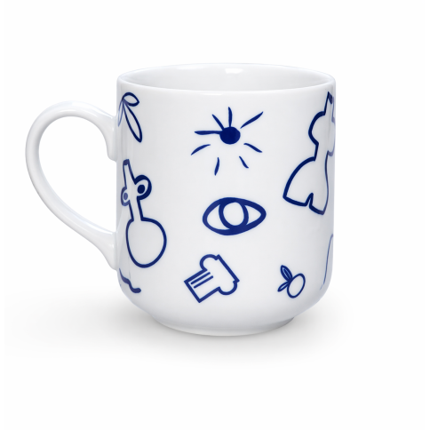 Cherry Mug of fine porcelain 350ml Icons AFP, front view