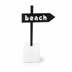 Μικρό Διακοσμητικό Άγαλμα Beach sign AFP, μπροστινή όψη