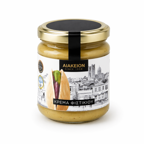 Pistachio spread 190g AIAKEION, front view