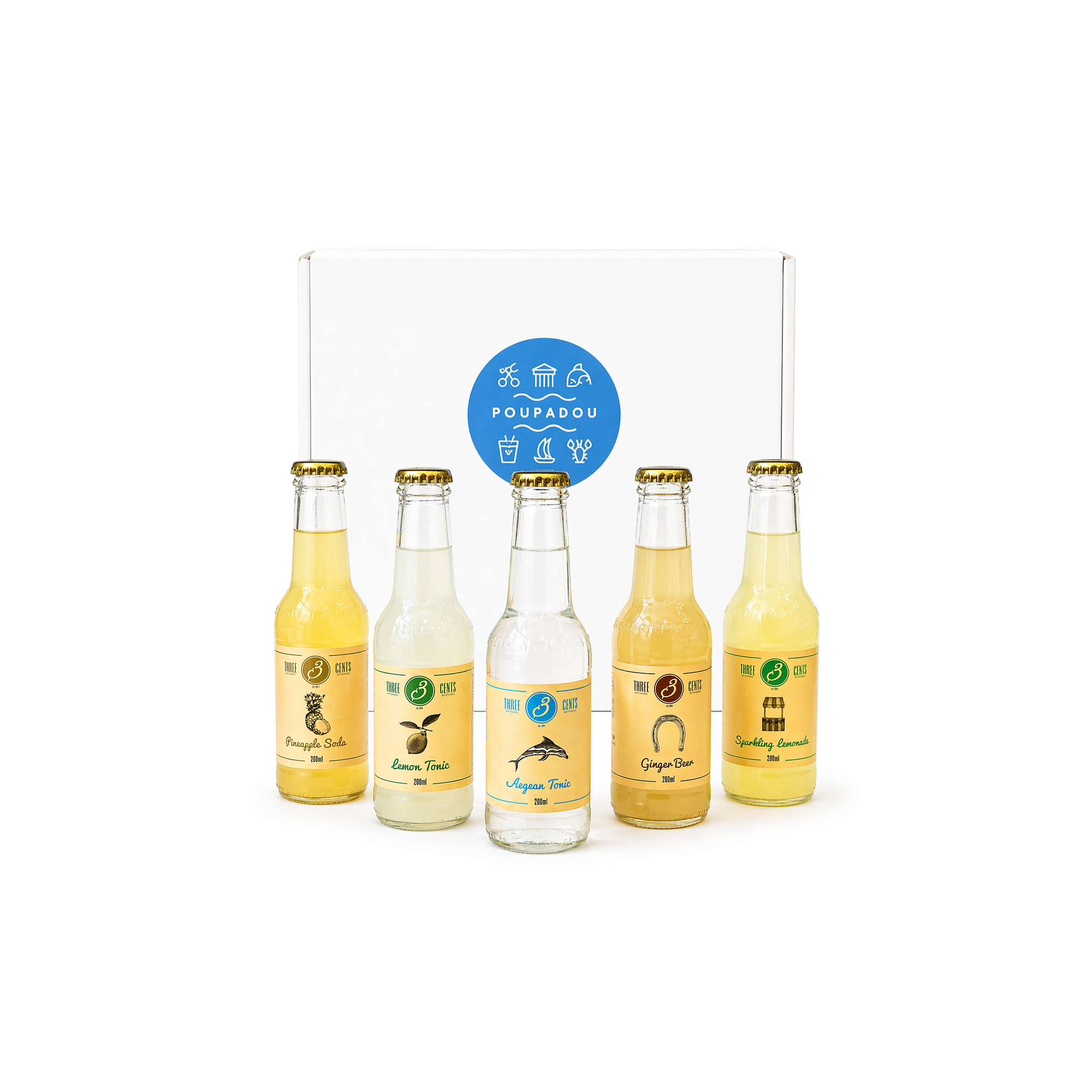 Gift box "Alcohol-free aperitif" POUPADOU front view
