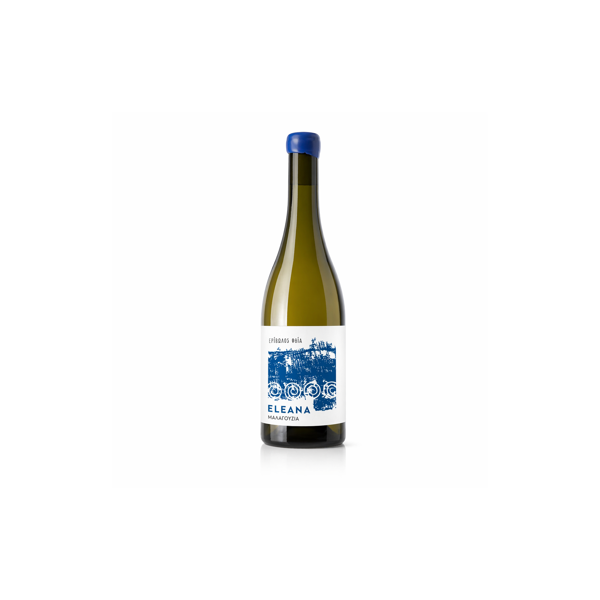 Eleana λευκό Μαλαγουζιά ΠΓΕ Φθιώτιδας 75cl ERIVOLOS FTHIA, μπροστινή όψη με χρώματα