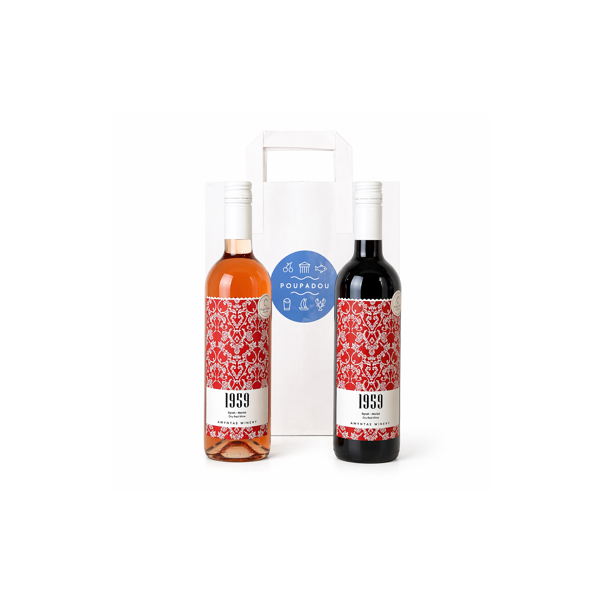 Gift Box "Selection of Greek Wines - 1959 PGI Florina" POUPADOU