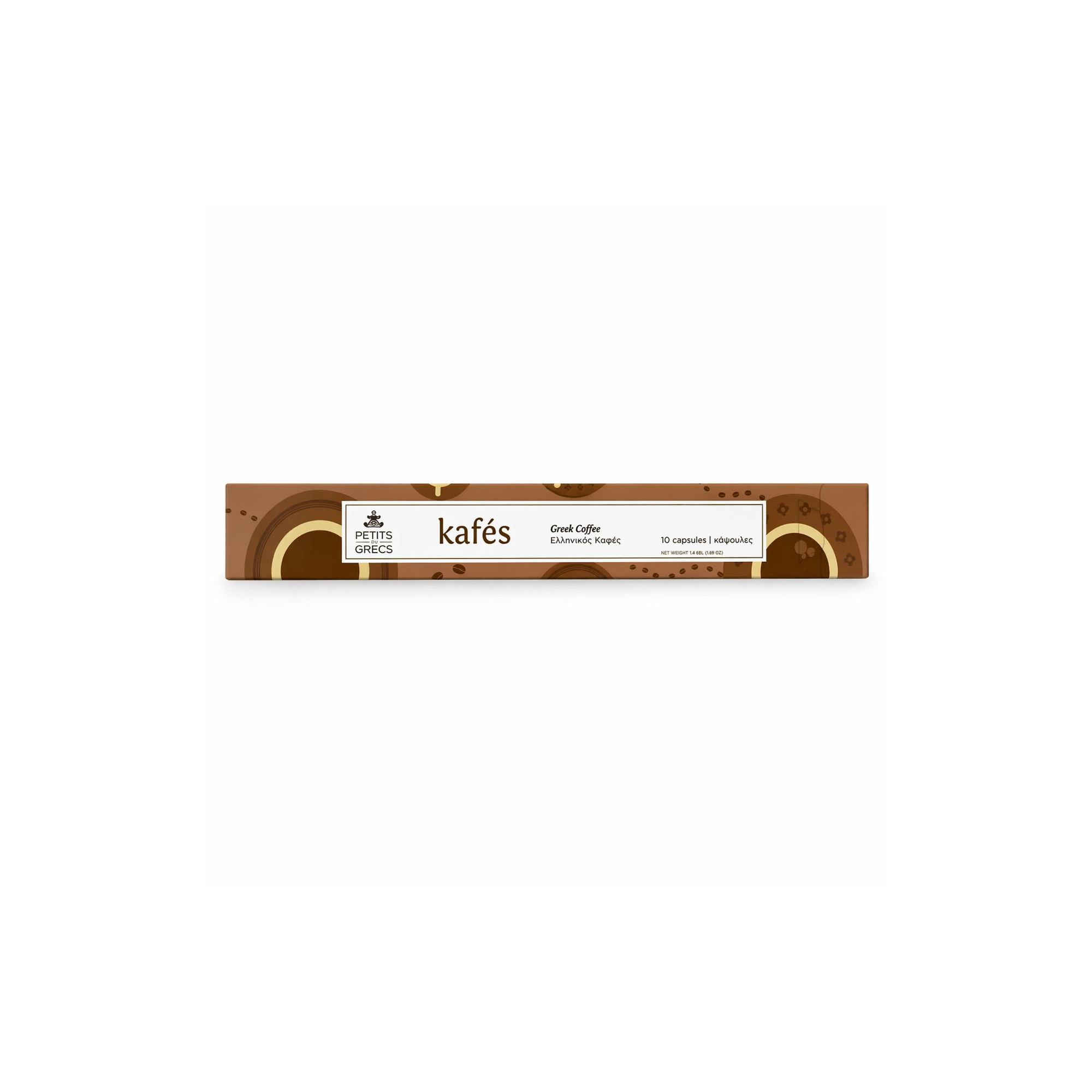 Capsules de café grec PETITS GRECS, vues de face