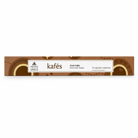 Capsules de café grec PETITS GRECS, vues de face