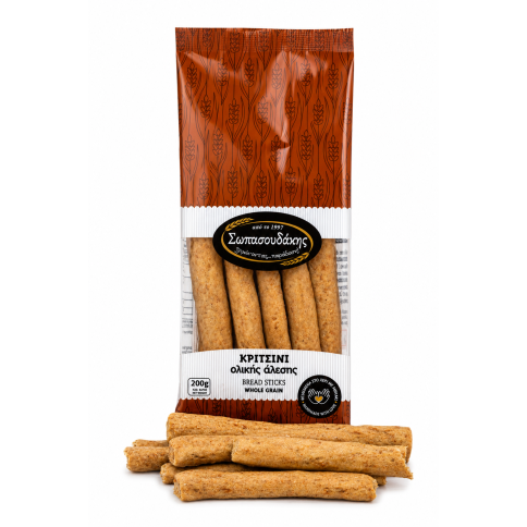 Cretan Wholemean Breadsticks 250g SOPASOUDAKIS, front view