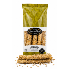 Gressins artisanaux aux graines de tournesol 250g SOPASOUDAKIS, vus de face