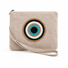 Pouch Evil Eye Design 5 RIZES CRETE, vu de face
