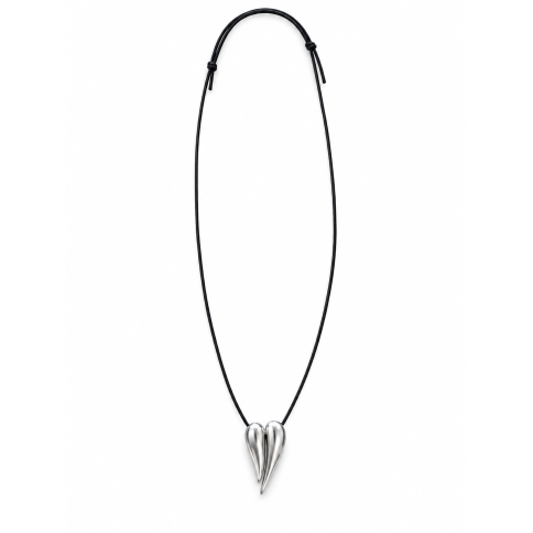 Pendant "Kardia" silver antique POUPADOU, front view