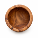 Bol régulier en bois d’olivier 8cm RIZES CRETE, vu de haut