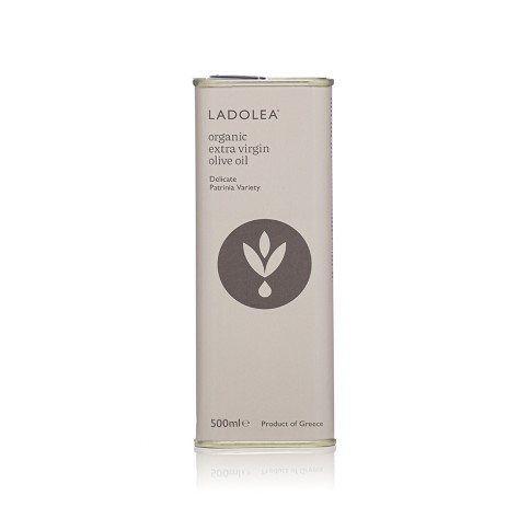 Huile d'olive extra vierge Bio Patrinia 500ml Ladolea vue de face