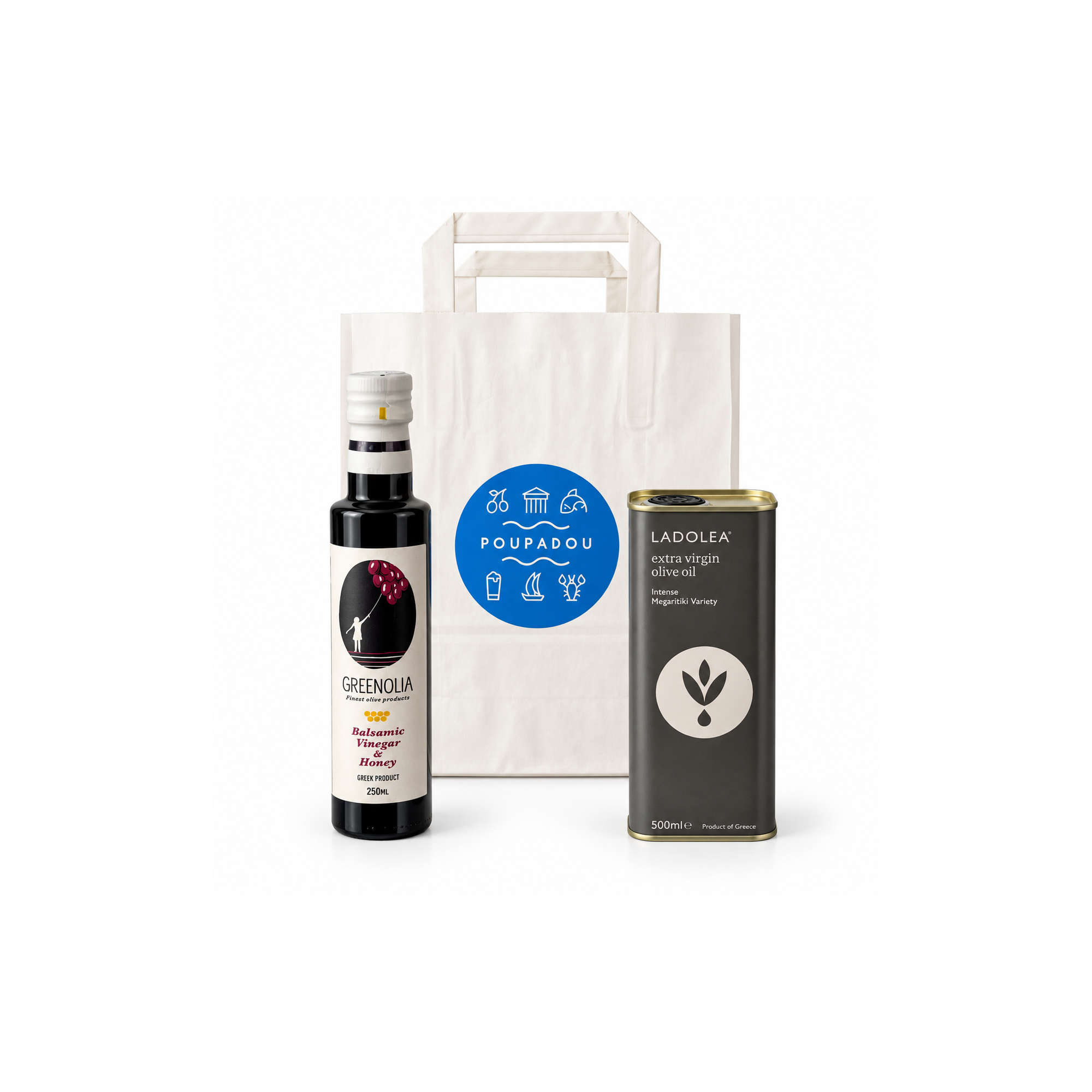 Coffret cadeau "Huile d'olive et vinaigre balsamique au miel"