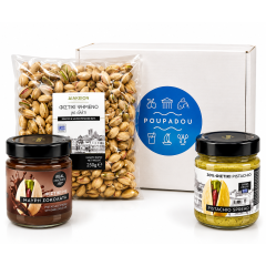 Coffret cadeau "Pistache d'Égine" POUPADOU, vu de face