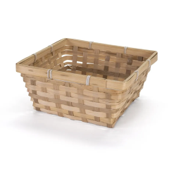 Panier Cadeau rectangulaire carré POUPADOU, vu de face