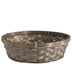 Panier Cadeau rond vert POUPADOU, vu de face