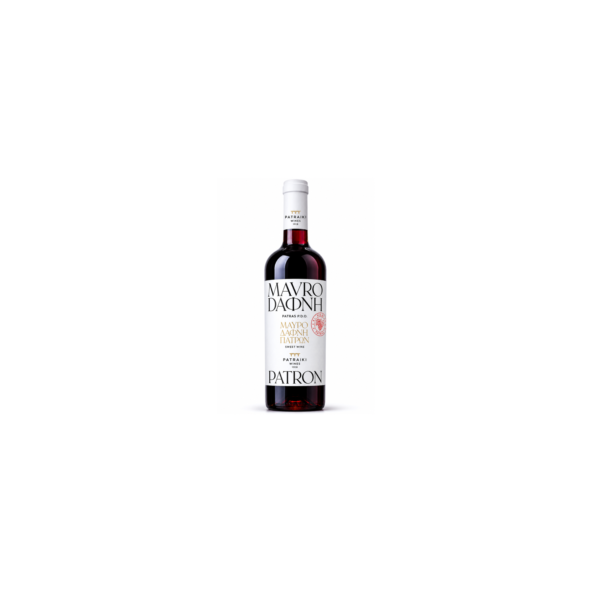 Mavrodaphne of Patras PDO 750ml PATRAIKI, front view