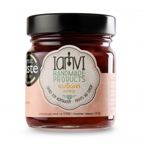 Coing confit artisanal 250g Iamvi vue de face Coing confit artisanal 250g Iamvi vue de face