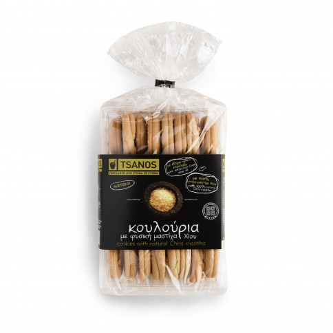 Biscuits grecs au mastiha de Chios naturel 300g Tsanos, vue de dessus