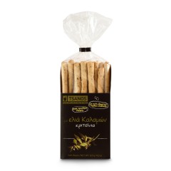 Gressins grecs aux olives Kalamon 120g Tsanos, vue du paquet