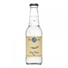 Tonic artisanal "dry tonic" de Three Cents en bouteille de 20cl, vu de face